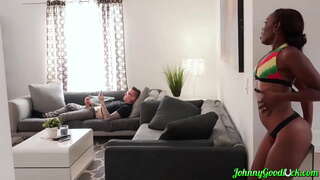 Interracial Sex With Cute Ebony Babe