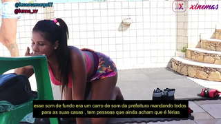 Naughty bhean a full of horny an dèidh trèanadh dic yummy ann ga thoirt a thoirt bainne ann an pussy