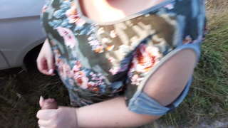 ���ার্ডকোর, পোঁদ, রাশিয়ান, বড় সুন্দরী মহিলা, তিনি sucks, মোরগ, এবং, পেতে, fucked, বহিরঙ্গন,