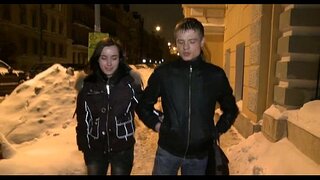 Erigido weenie para un sucio moza