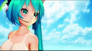 Miku Append Sexy Dance Hubo MMD