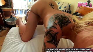 ���ुट्टी के साथ जर्मन शौकिया युगल